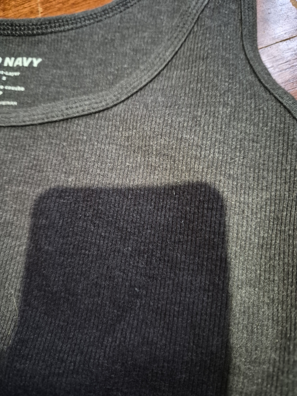 Old Navy And Shein Tanks & Strappy Bralette 3-Piece Set - Navy, Charcoal & Red S - Picture 2 of 5